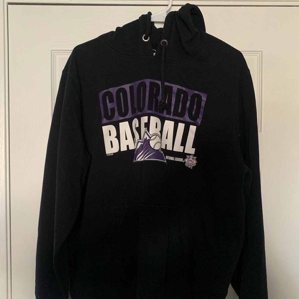 MLB Colorado Rockies Black Hoodie Pullover